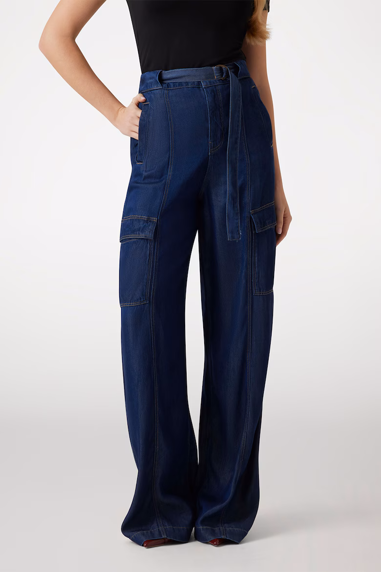 Blugi cu croiala ampla GUESS Black Friday 2025