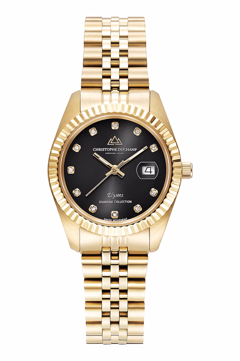 Ceas cu diamante Christophe Duchamp Black Friday 2025