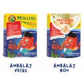 Peștișori gumați Omega 3 Moller’s, 36 jeleuri Black Friday 2025