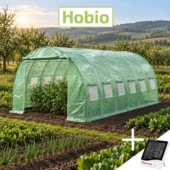 Solar grădină economic Hobio 3×6 m, 160 g/mp, 2 m înălțime + CADOU Black Friday 2026