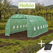 Solar grădină economic Hobio 4×6 m, 160 g/mp, 2 m înălțime + CADOU Black Friday 2026
