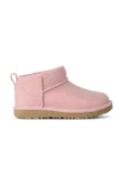 UGG ghete de iarnă pentru copii din piele CLASSIC ULTRA MINI Black Friday 2025